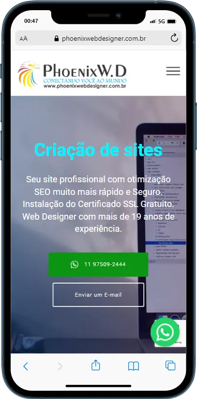 Dispositivos mostrando site responsivo